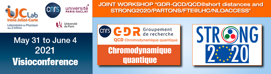 Joint workshop "GDR-QCD/QCD@short distances and STRONG2020/PARTONS/FTE@LHC/NLOAccess"